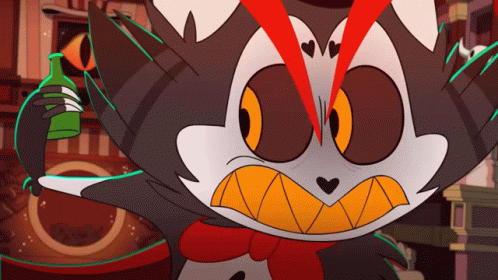 Husk Hazbin Hotel GIF - Husk Hazbin Hotel Husk And Beer GIFs