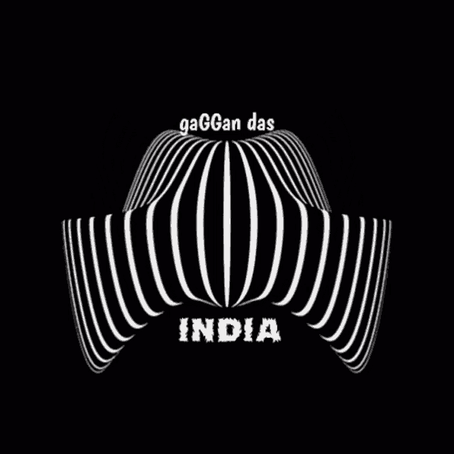 a black and white logo that says ' gagan das india '