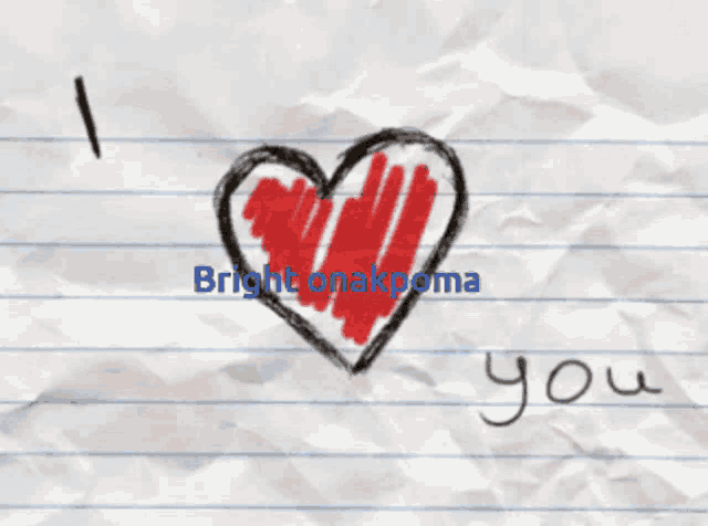 a drawing of a heart with the words i love you below it