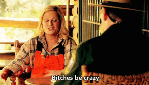 Parks And Recreation Leslie Knope GIF - Parks And Recreation Leslie Knope Bitches Be Crazy GIFs