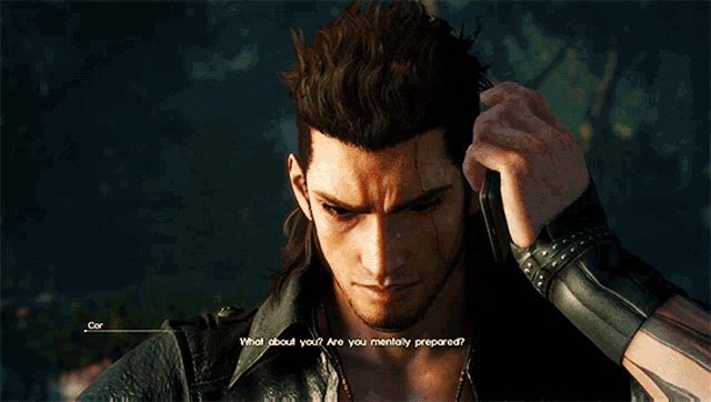 a video game character named cor is talking to someone
