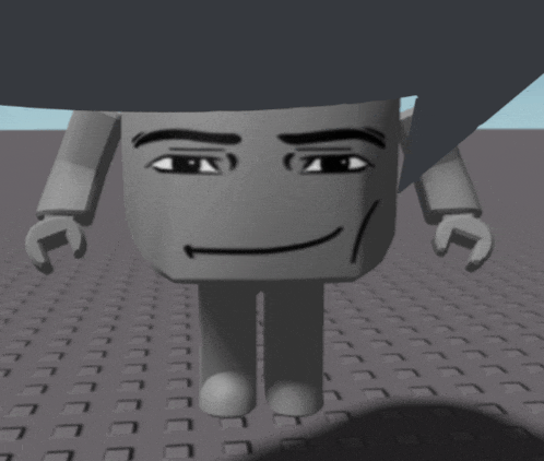 a 3d model of a robot with a smiley face on his face