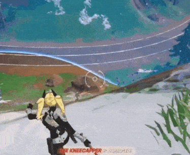 the kneecapper is damaged in the video game