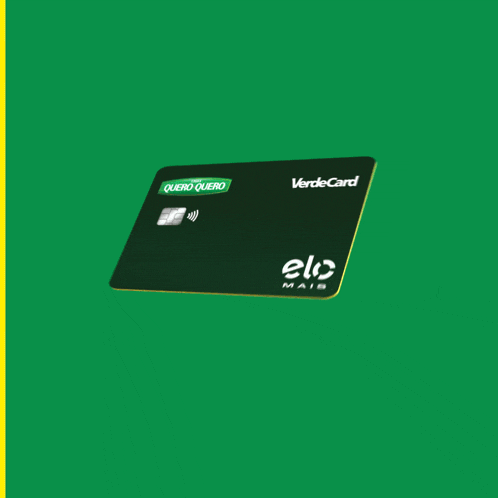 a green credit card reader with a green card that says verdecard on it