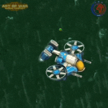 a game called art of war is being played on a computer