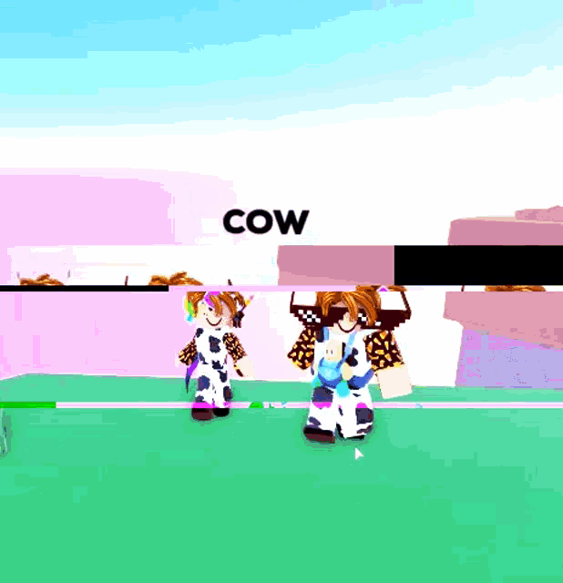 a girl in a cow outfit is holding a stuffed animal