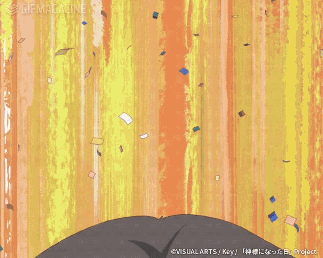 a gif of a person 's head with the words gifmagazine on the bottom left