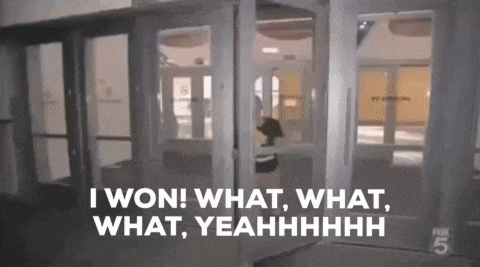 Running Out The Door Excited GIF - Running Out The Door Excited I Won GIFs