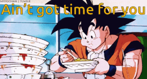 Goku Eating GIF - Goku Eating Aint Got GIFs