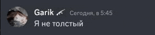 a screenshot of a text message from a person named garik .