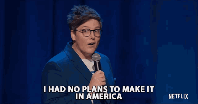 I Had No Plans To Make It In America Hannah Gadsby GIF - I Had No Plans To Make It In America Hannah Gadsby Hannah Gadsby Douglas GIFs