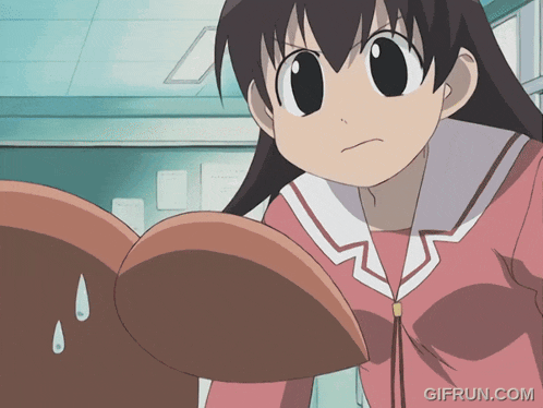 a gif from gifrun.com shows a girl holding something