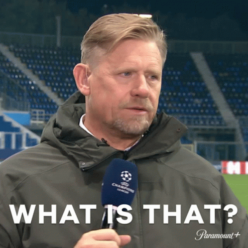 What Is That Peter Schmeichel GIF - What Is That Peter Schmeichel Champions League GIFs