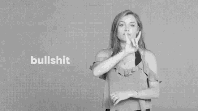 Asl Sign Language GIF - Asl Sign Language Bullshit GIFs