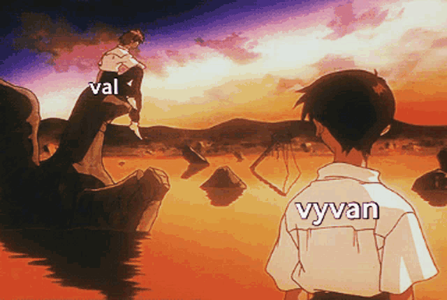 a man in a white shirt with the word vyvan on it