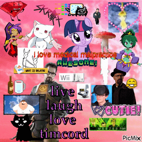 a collage of pictures with the words live laugh love timcord at the bottom