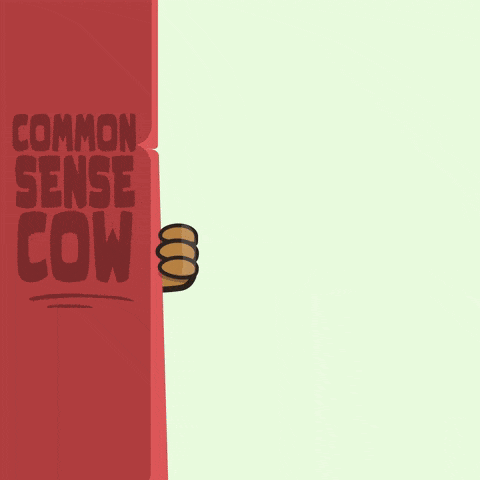 a cartoon cow with the number 5 on its back
