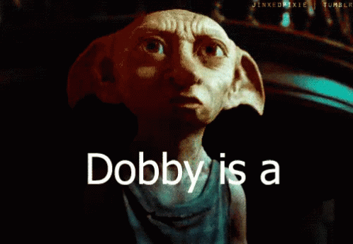 Im Free GIF - Dobby Harry Potter Bitch GIFs