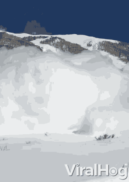 Huge Avalanche Rips Down Mountain Snow GIF - Huge Avalanche Rips Down Mountain Huge Avalanche Avalanche GIFs