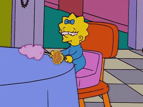 Eating Out Maggie GIF - Eating Out Maggie The Simpsons GIFs