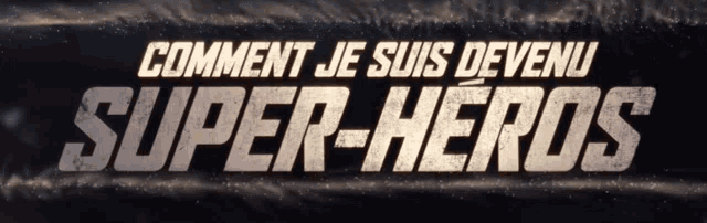 a sign that says " comment je suis devenu super-heros " on it