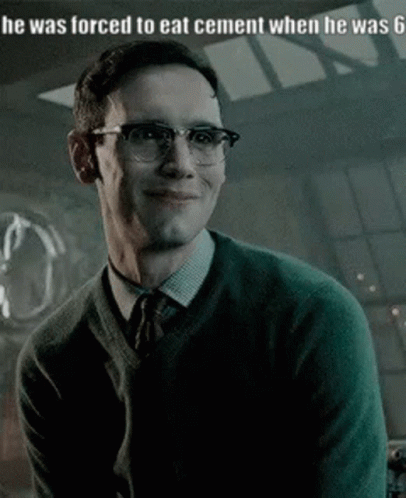 Edward Nygma Gotham GIF - Edward Nygma Gotham He Was Forced To Eat Cement When He Was6 GIFs