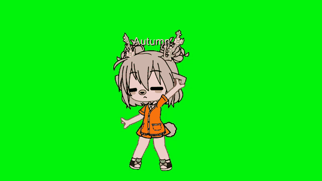 a girl with a crown on her head is wearing an orange shirt with the word autumn on it