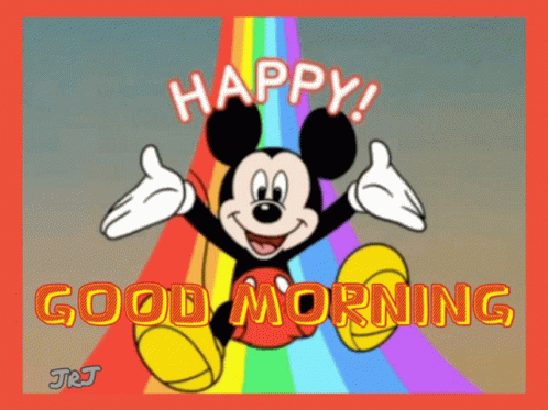 Mickey Mouse Rainbow GIF - Mickey Mouse Rainbow Happy GIFs