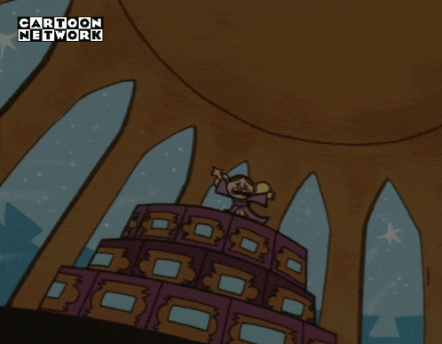 cartoon network shows a cartoon of a girl in a purple dress