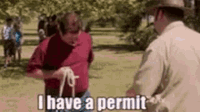 Ron I Have A Permit GIF - Ron I Have A Permit Parks And Rec GIFs