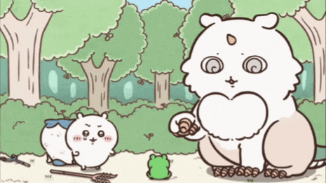 a cartoon drawing of a cat eating a frog