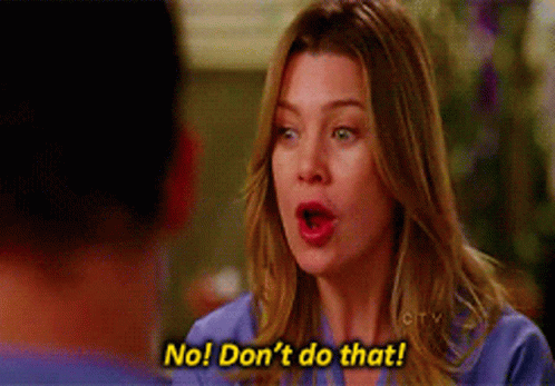 Greys Anatomy Meredith Grey GIF - Greys Anatomy Meredith Grey No Dont Do That GIFs