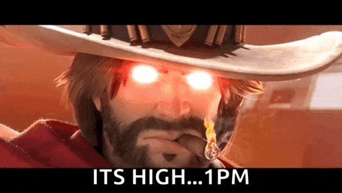a man in a cowboy hat is smoking a cigarette and his eyes are glowing .