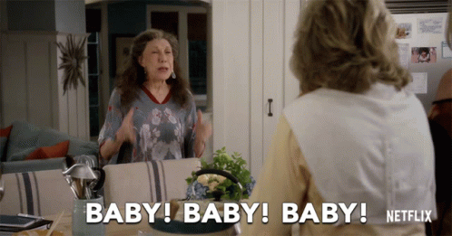 Baby Excited GIF - Baby Excited Grace And Frankie GIFs