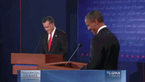 Nodding - Politics GIF - Politics Barack Obama Mitt Romney GIFs