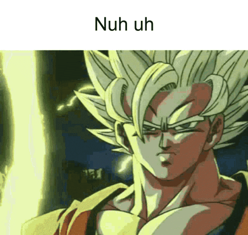 Nuh Uh Dbz GIF - Nuh Uh Dbz Goku GIFs