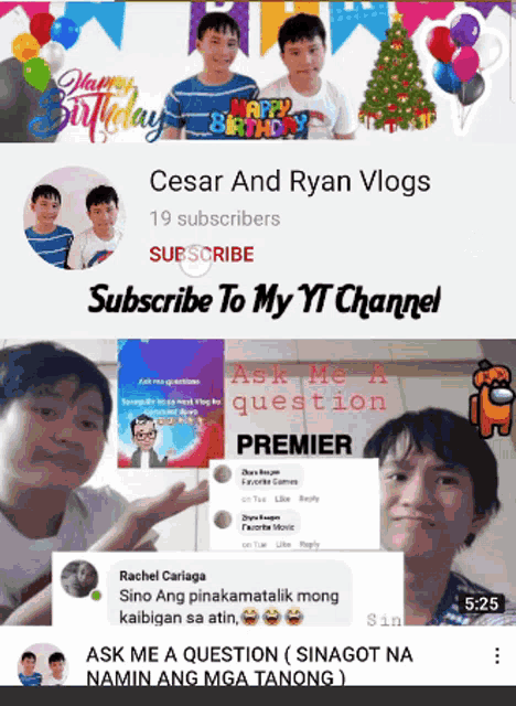 Subscribe Cesar And Ryan Vlogs GIF - Subscribe Cesar And Ryan Vlogs Youtube GIFs