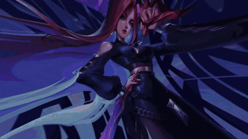 a purple and blue background with a blurred image