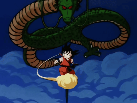 Kid Goku Flying Nimbus GIF - Kid Goku Flying Nimbus Dragon Ball GIFs