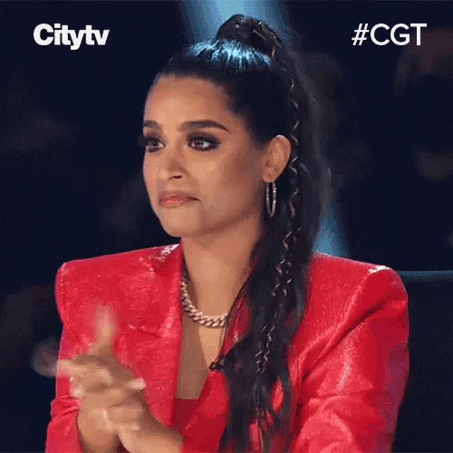 Clapping Lilly Singh GIF - Clapping Lilly Singh Canadas Got Talent GIFs