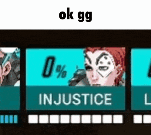 a screenshot of a video game with the words `` injustice '' on the screen .