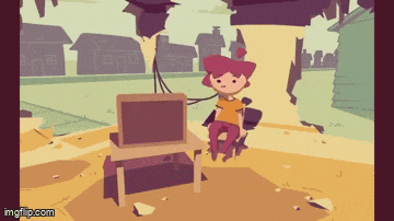 a cartoon of a boy sitting in front of a television with imgflip.com below him