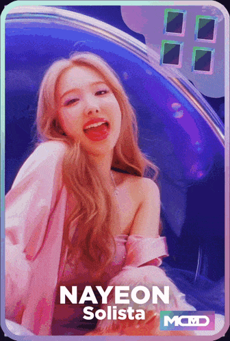 a picture of a woman named nayeon solista