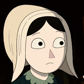 a cartoon of a woman wearing a white head scarf
