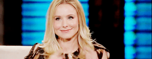 13. The Stress Of An Important Meeting And Knowing You’ll Have To Be Extra Peppy To Compensate. GIF - Kristen Bell Smile Cute GIFs
