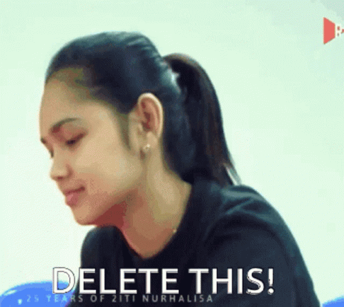 Delete Delete This GIF - Delete Delete This Siti Nurhaliza GIFs