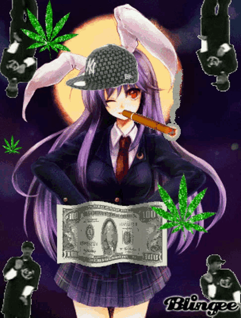 a girl is holding a 100 dollar bill in her hands