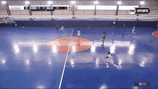 a tnt sports broadcast of a soccer game between kim and slo