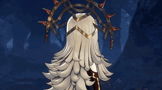 a drawing of a girl with long hair and a gold headpiece