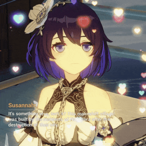 a video game character named susannah is talking